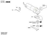 Bosch 0 601 376 0A8 Gws 580 Angle Grinder 230 V / Eu Spare Parts